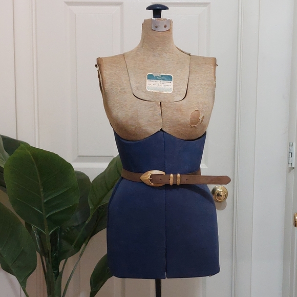 Carlisle Accessories - Carlisle Brown Leather Belt with Gold Buckle